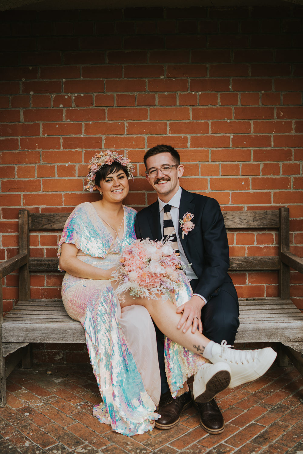 Iridescent Wedding Dress Grace Elizabeth Photography