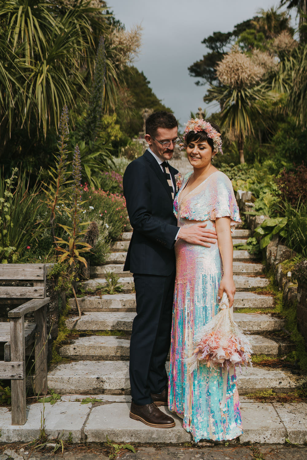 Iridescent Wedding Dress Grace Elizabeth Photography