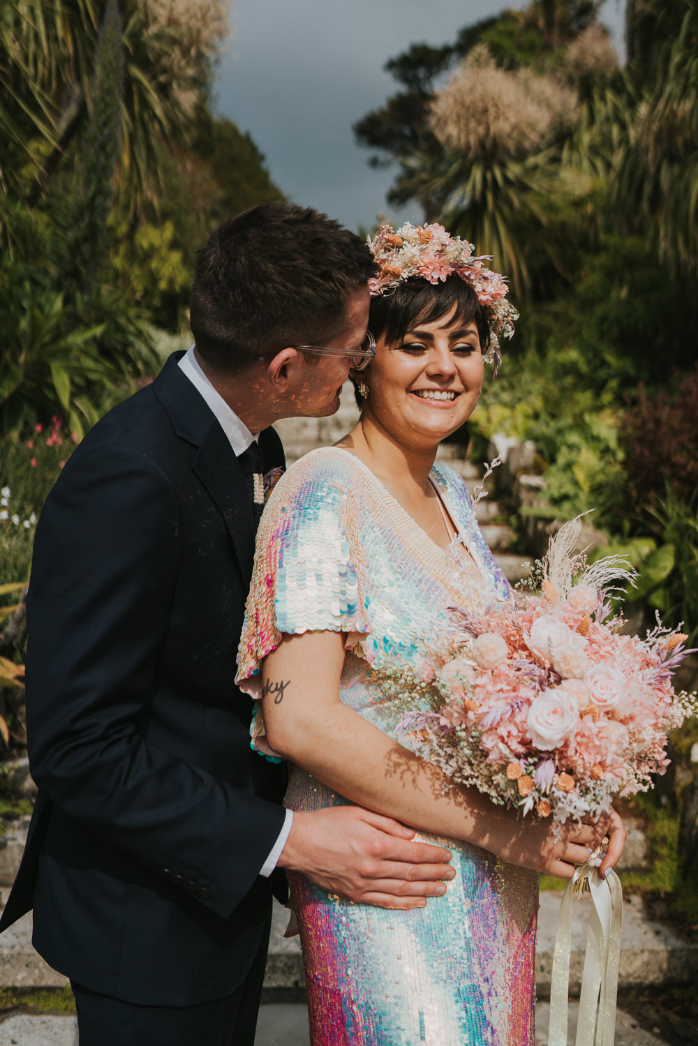 Iridescent Wedding Dress Grace Elizabeth Photography