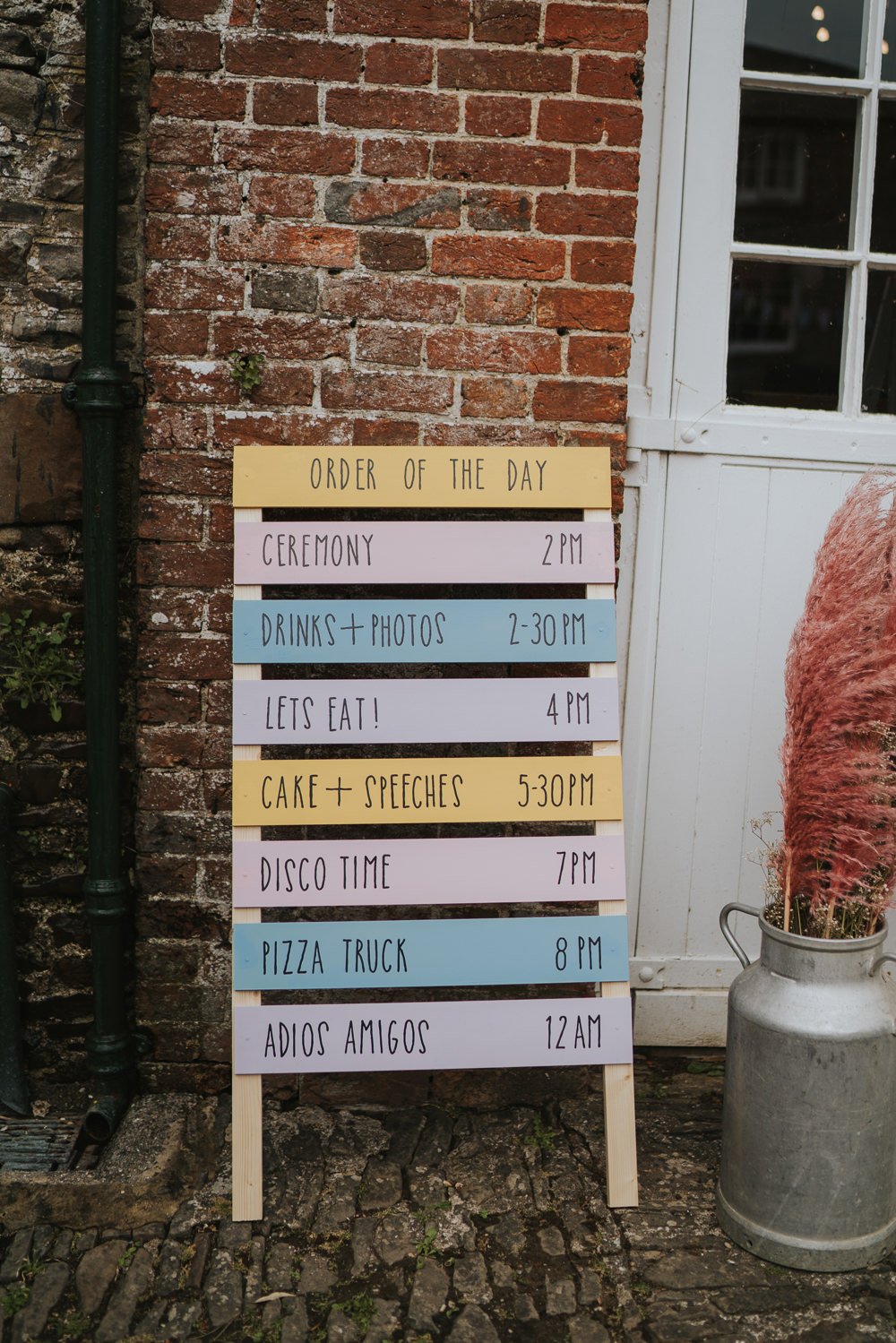Order Day Sign Pastel Iridescent Wedding Dress Grace Elizabeth Photography