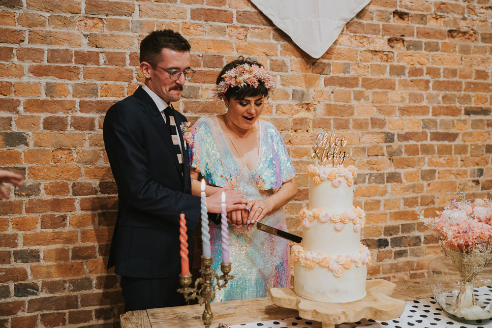 Iridescent Wedding Dress Grace Elizabeth Photography