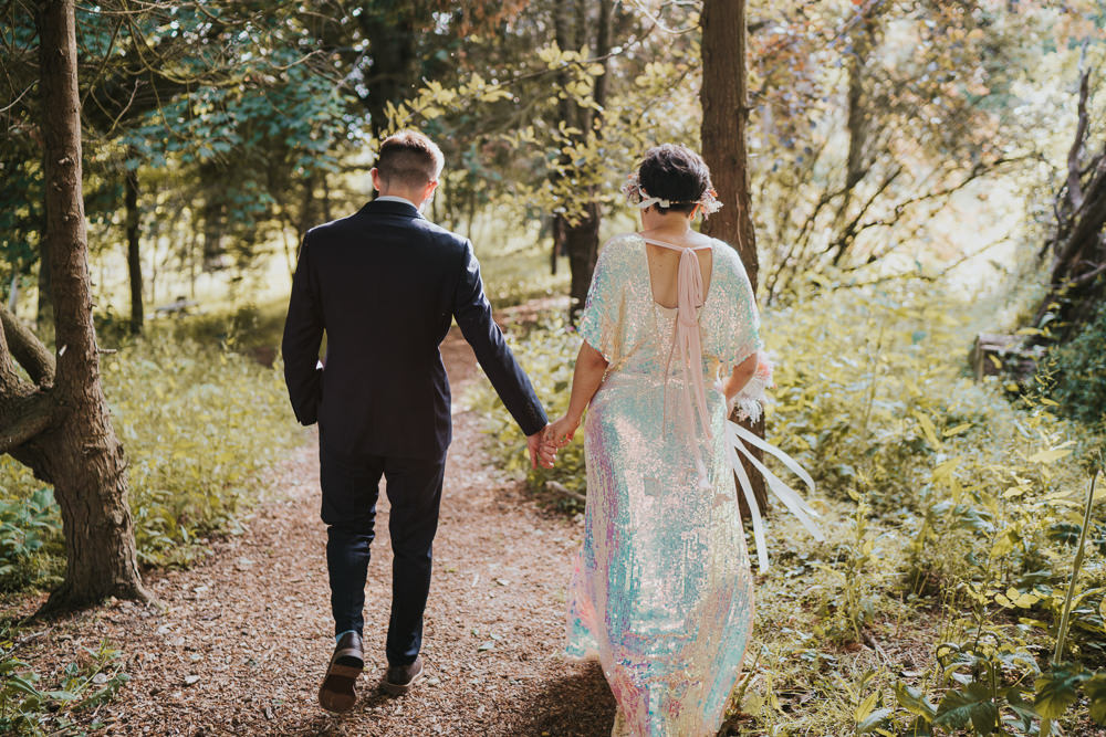 Iridescent Wedding Dress Grace Elizabeth Photography