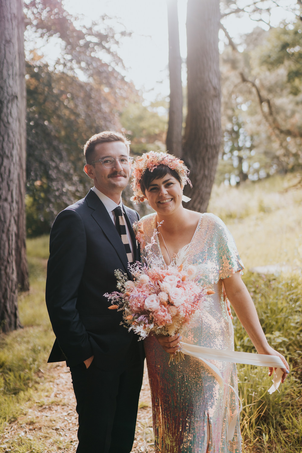 Iridescent Wedding Dress Grace Elizabeth Photography