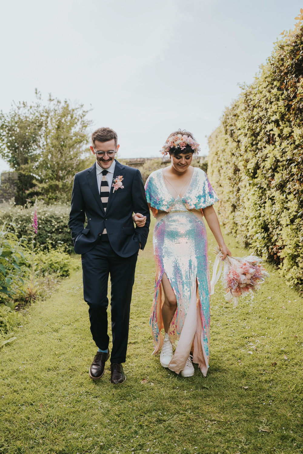 Iridescent Wedding Dress Grace Elizabeth Photography