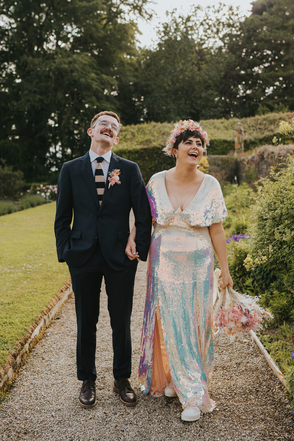 Iridescent Wedding Dress Grace Elizabeth Photography