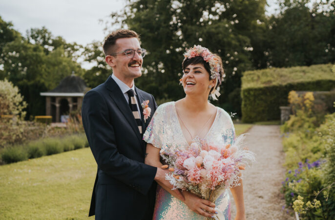 Iridescent Wedding Dress Grace Elizabeth Photography