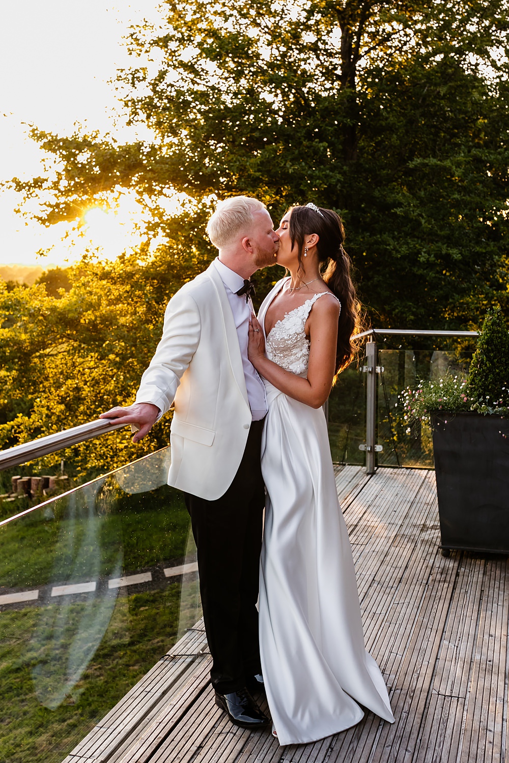 Evening Outfits Dress Suit Bride Groom Lancashire Barn Wedding Beth Alderson Photography
