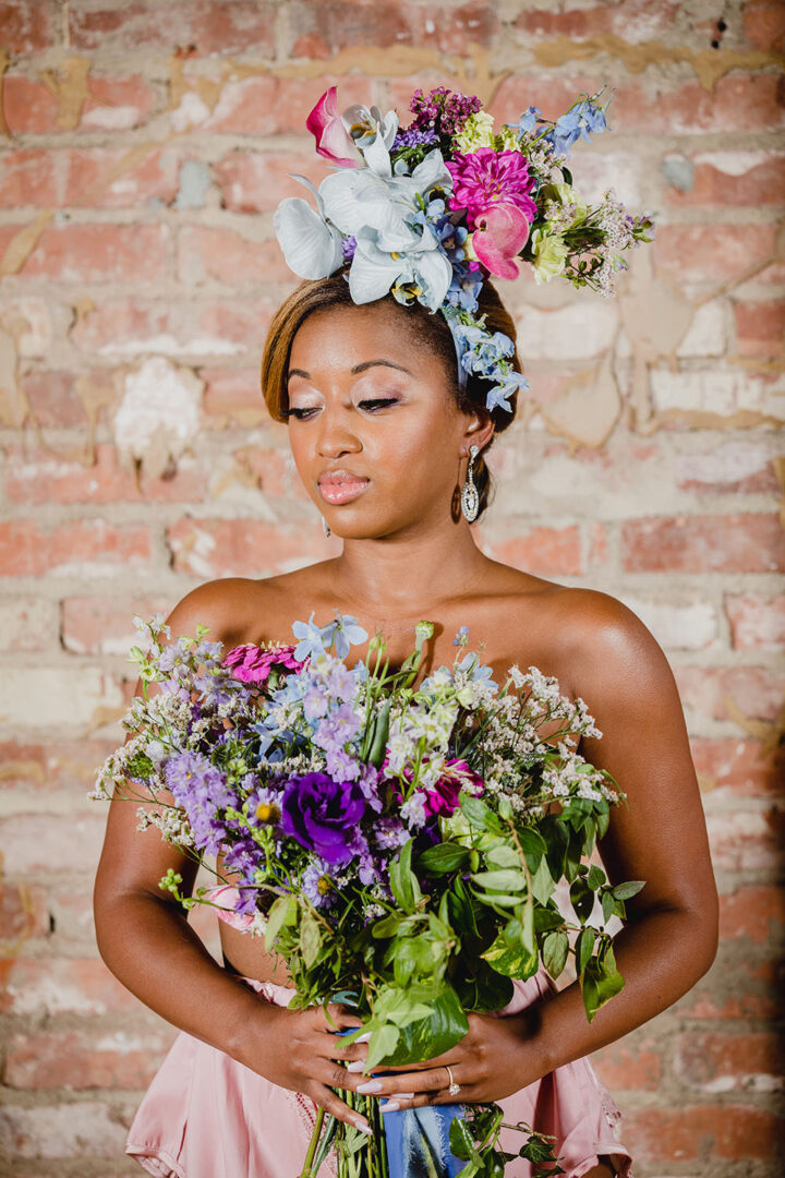 Wedding Flower Crown Large Hairband Maribel Farina Photography