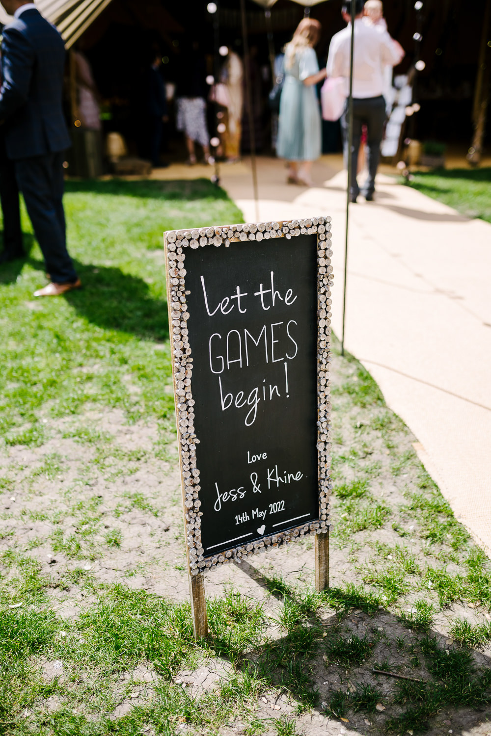 Sign Chalkboard Lincolnshire Woodland Wedding Aden Priest Photography
