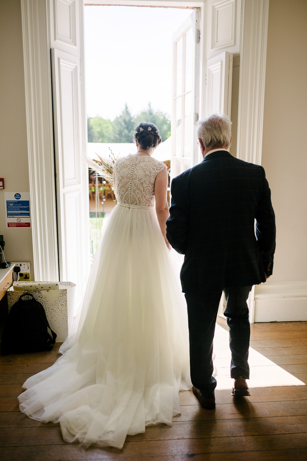 Dress Gown Bride Bridal Tulle Skirt Lincolnshire Woodland Wedding Aden Priest Photography