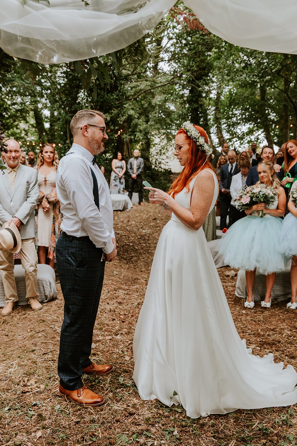Woodland Ceremony Low Hall The Lakes Wedding Maddie Farris Photography