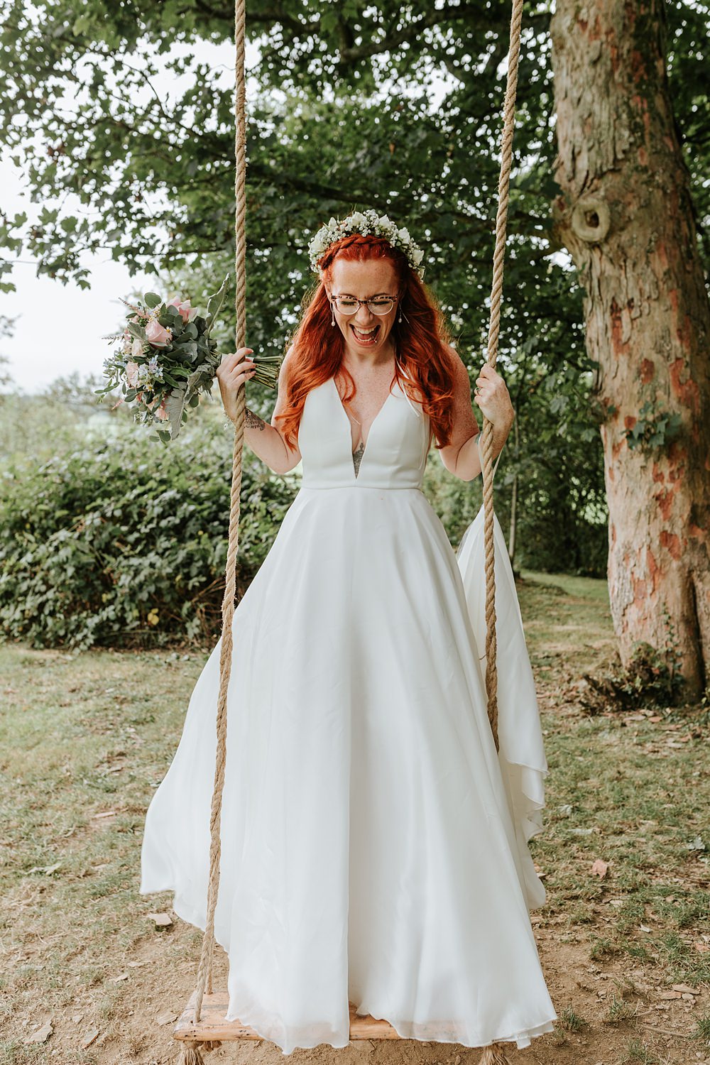 Dress Gown Bride Bridal Suzanne Neville Low Hall The Lakes Wedding Maddie Farris Photography
