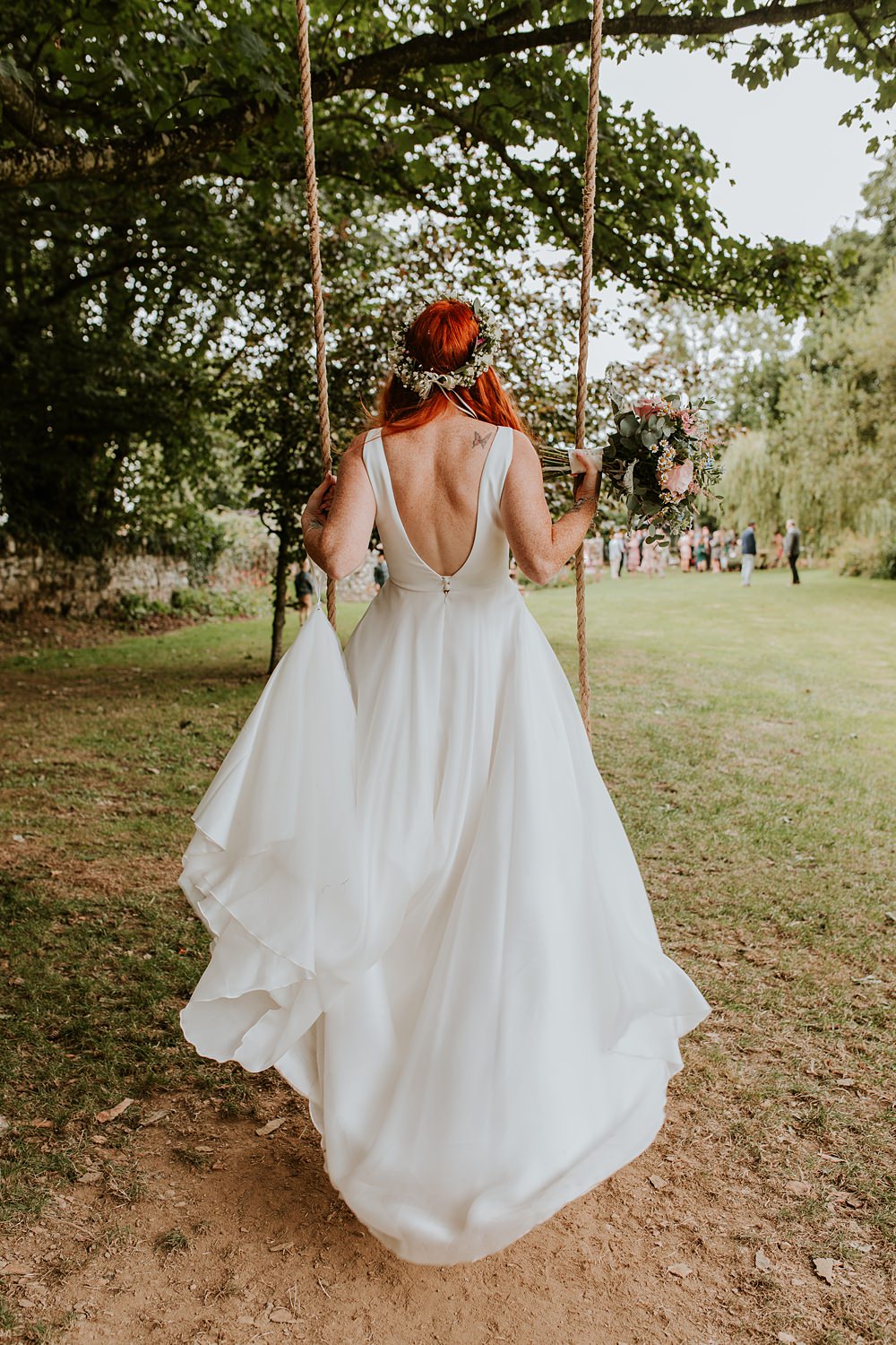 Dress Gown Bride Bridal Suzanne Neville Low Hall The Lakes Wedding Maddie Farris Photography