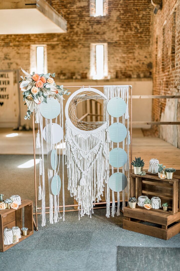 Macrame Boho Table Plan Idea Terri & Lori Photo and Film