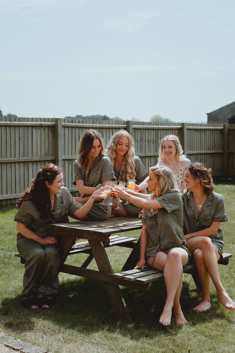 Spring Meadow Wedding Georgia Rachael Bridesmaid PJs