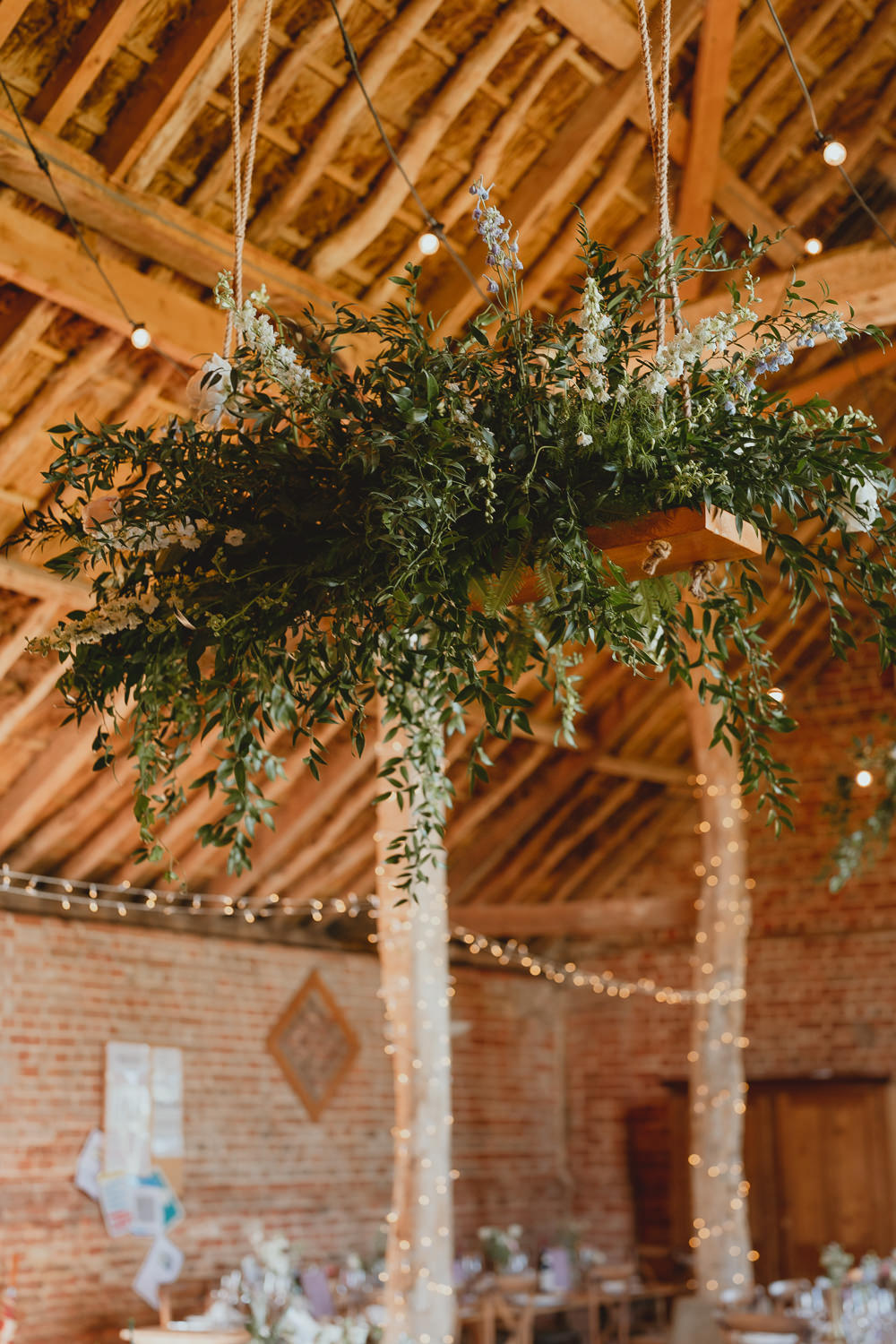 Hanging Greenery Hoop Cloud Spring Meadow Wedding Georgia Rachael