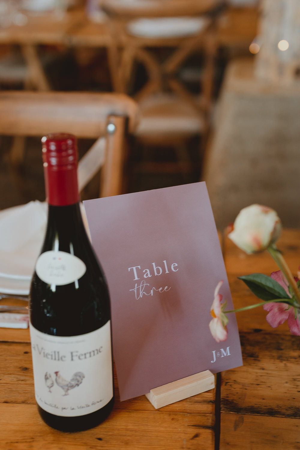 Table Number Card Simple Modern Spring Meadow Wedding Georgia Rachael