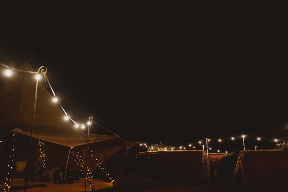 Tipi Lighting Spring Meadow Wedding Georgia Rachael