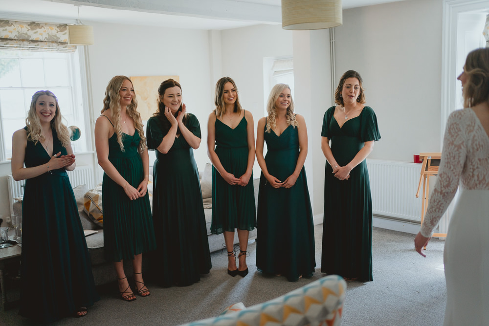 Green Bridesmaid Dresses Spring Meadow Wedding Georgia Rachael