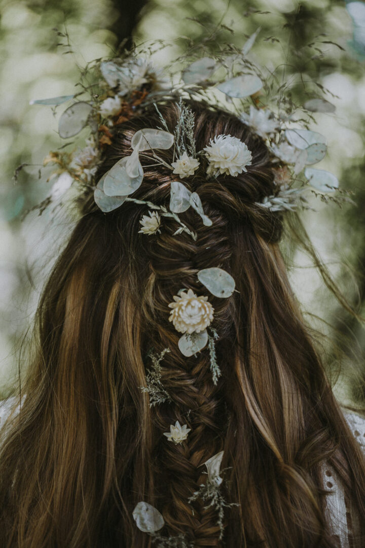 Wedding Flower Crown Idea Hair Gem Hicks Photography
