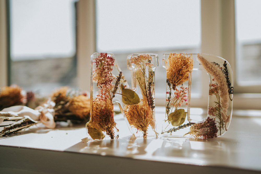 Weekend Glamping Wedding Grace Elizabeth Preserved Flowers Acrylic