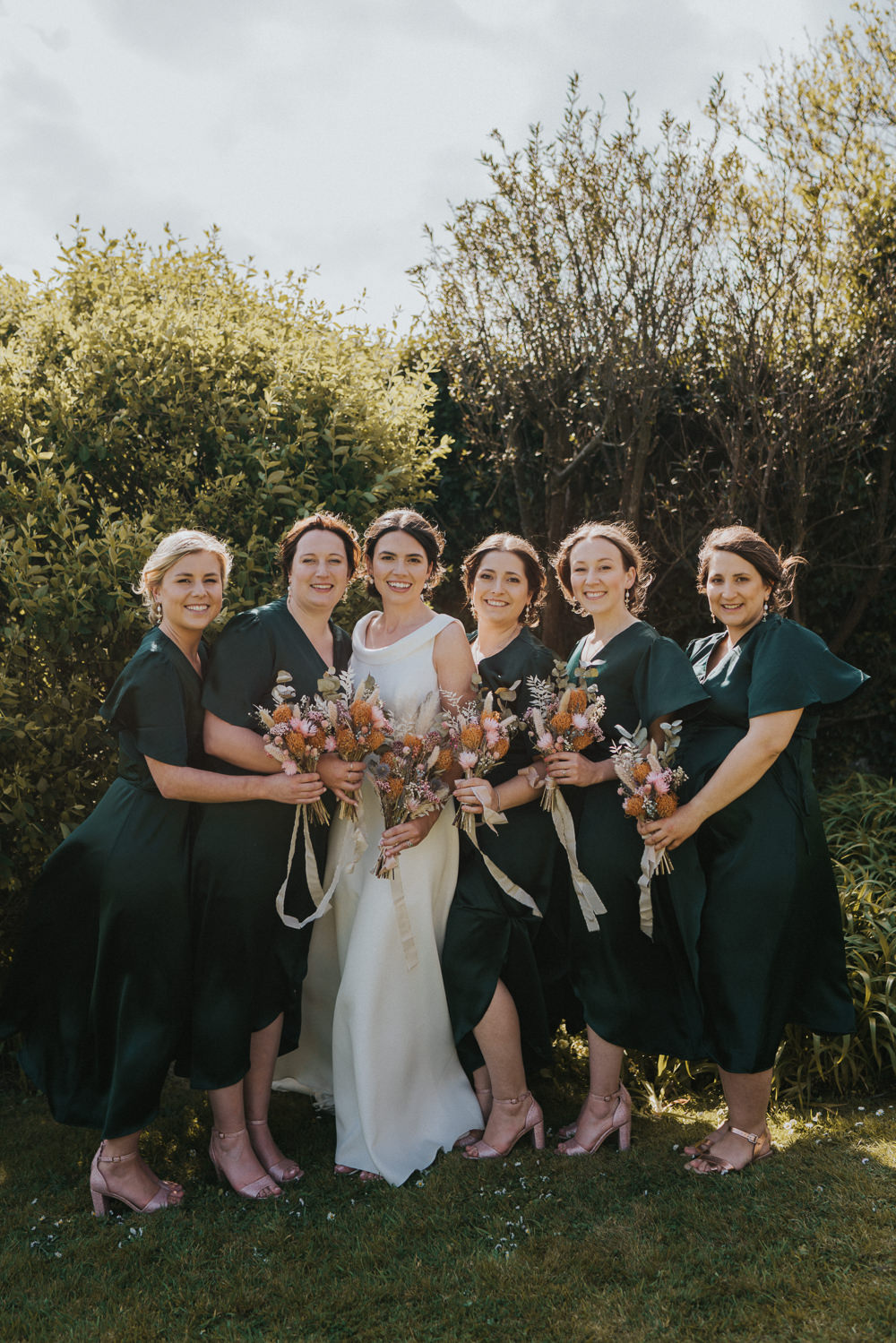 Green Bridesmaid Dresses Weekend Glamping Wedding Grace Elizabeth