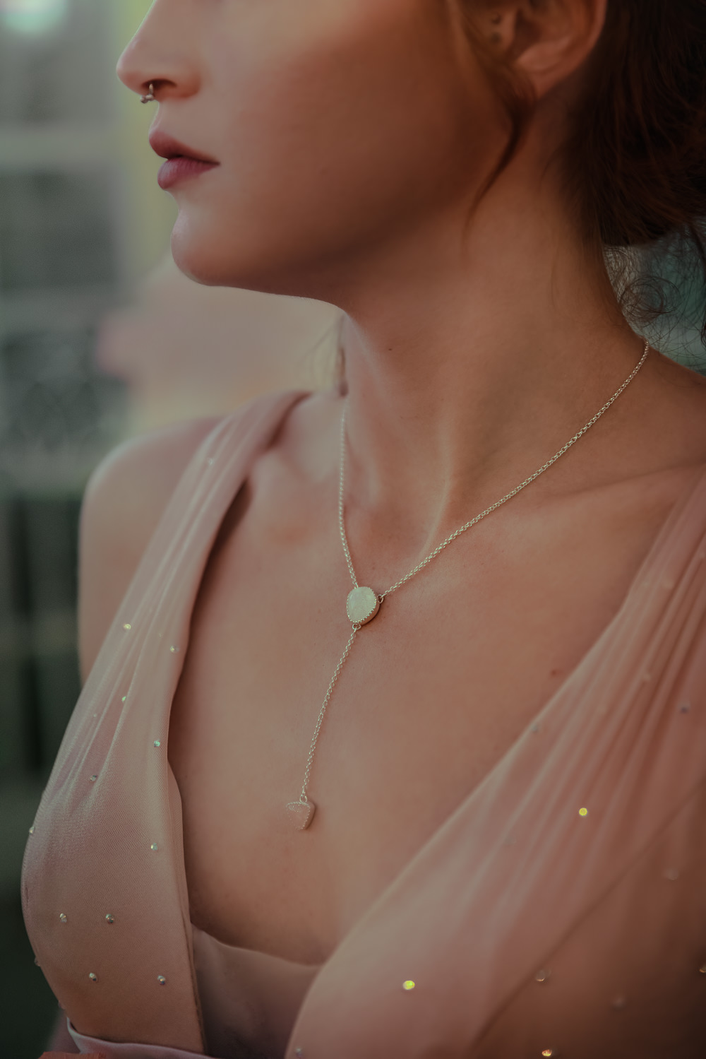 Bridal Necklace Wizard Oz Emerald City Wedding Claire Gutierrez Photography