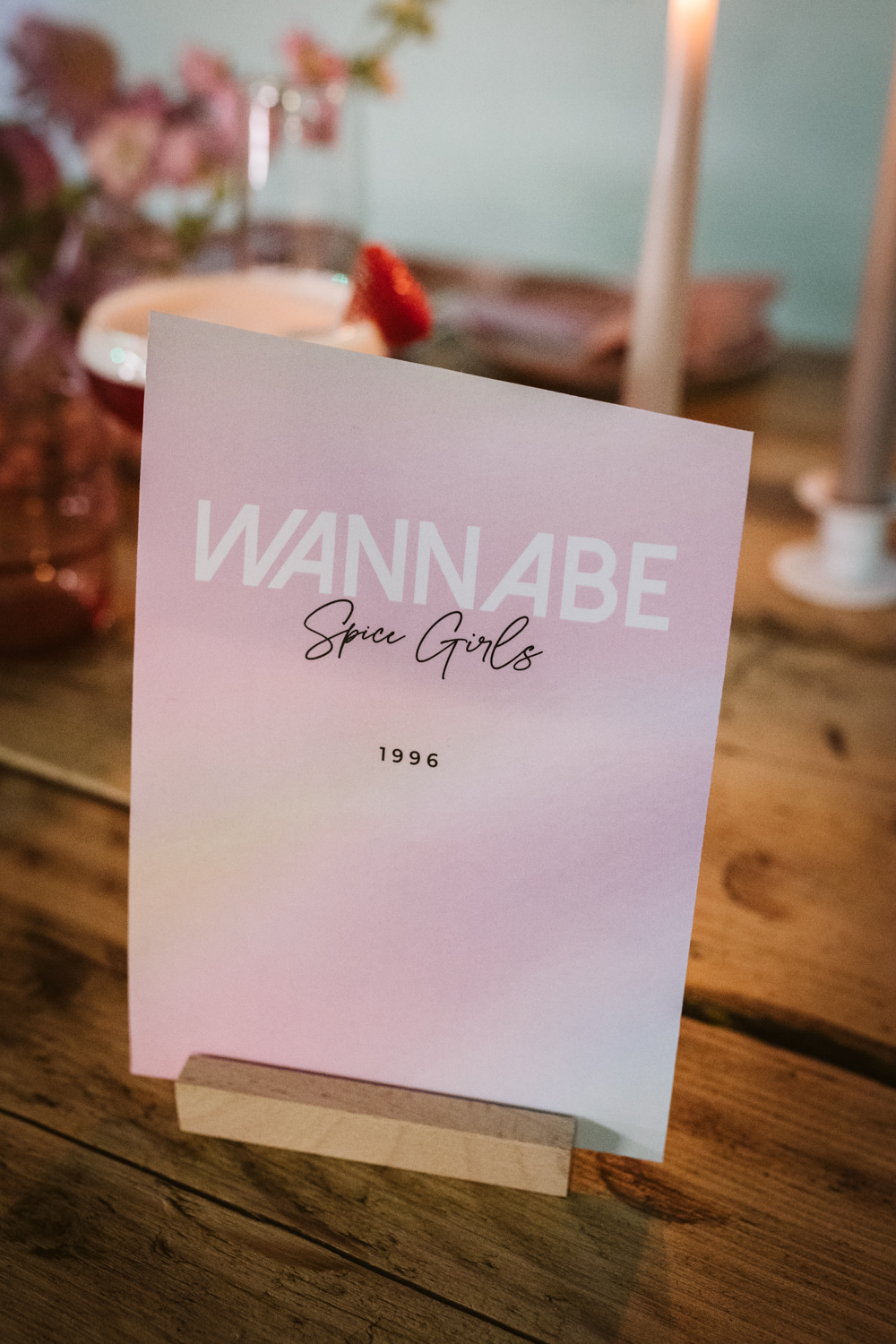 Pink Ombre Stationery 90s Wedding Ideas Hannah Brooke Photography