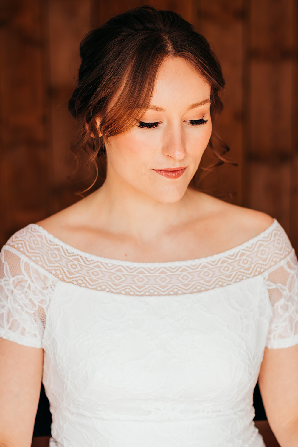 Bride Bridal Make Up Aircraft Hangar Wedding Sherri OMalley Photography