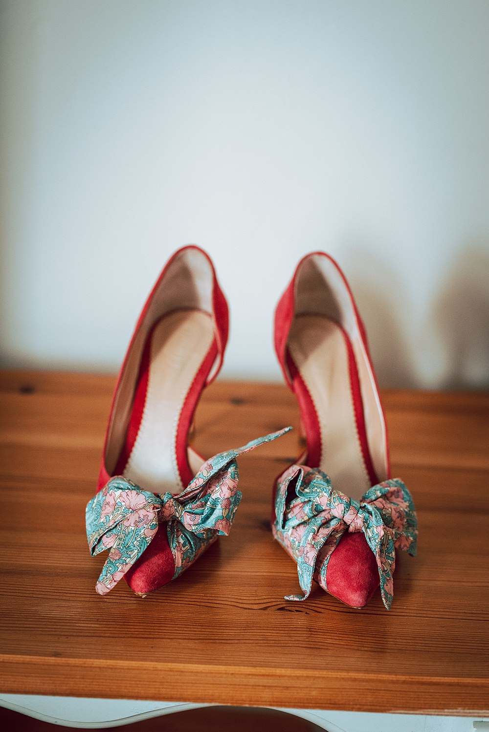 Emmy Shoes Red Bow Alternative Scottish Wedding Northern Aye Photography