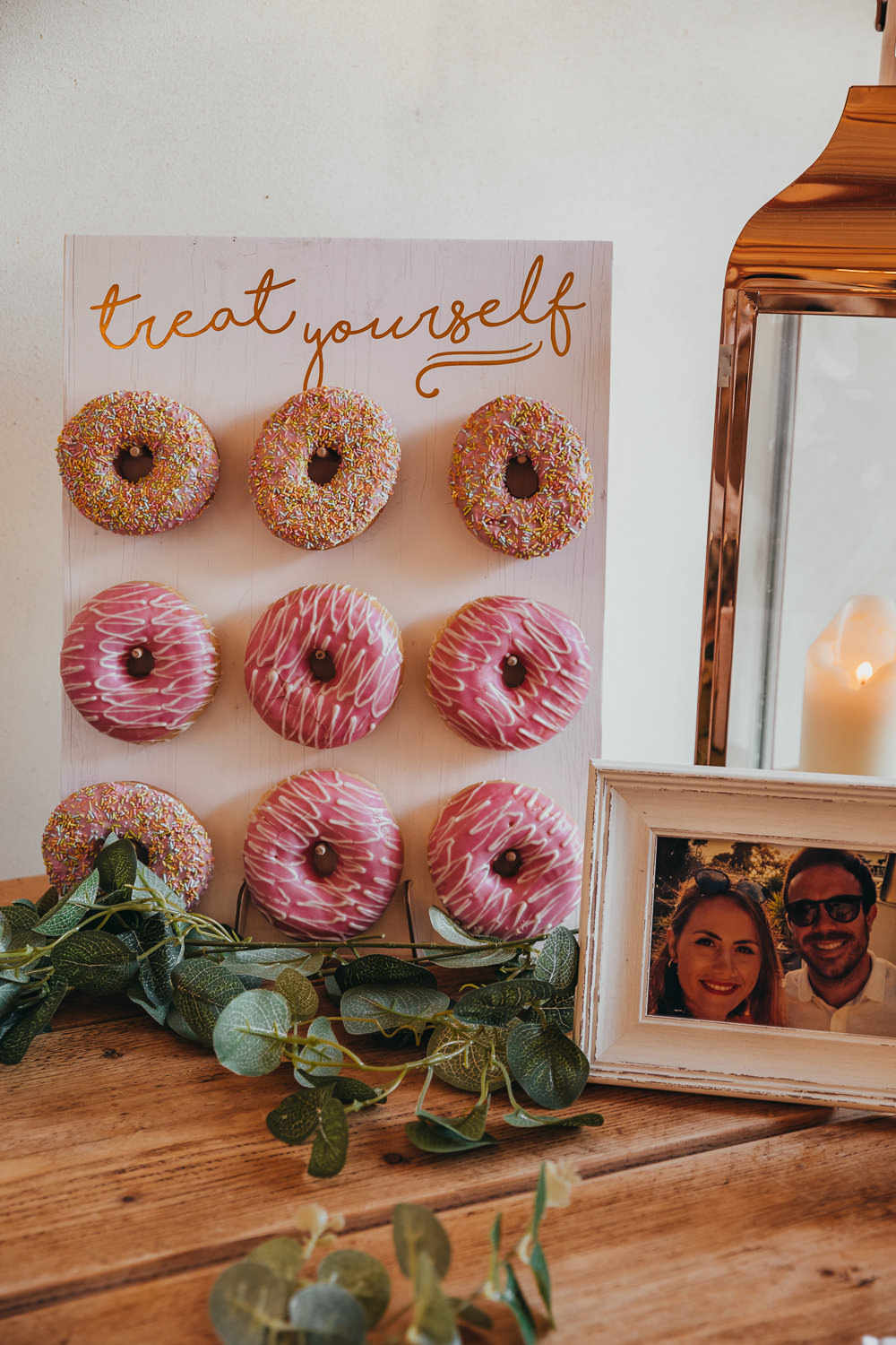 Donut Wall Beaconside House Wedding Amy Chapple Photography