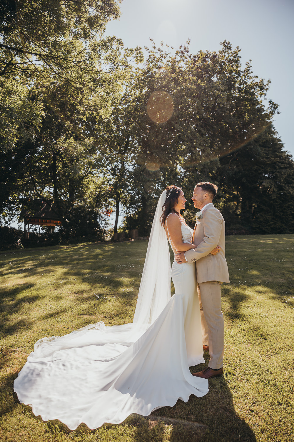 Dress Gown Bride Bridal Dando London Beaconside House Wedding Amy Chapple Photography
