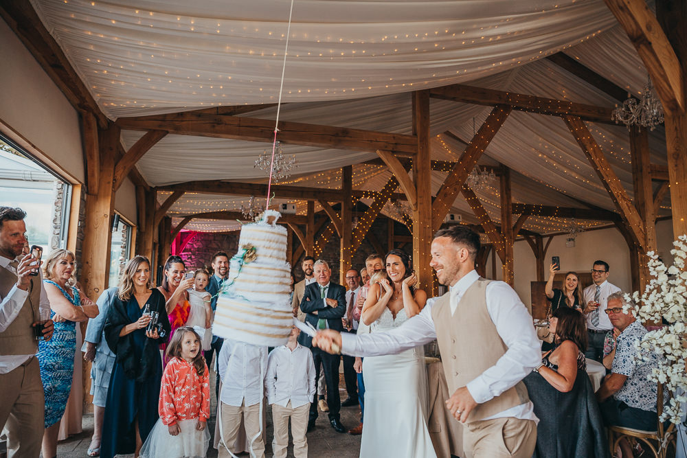 Cake Pinata Beaconside House Wedding Amy Chapple Photography