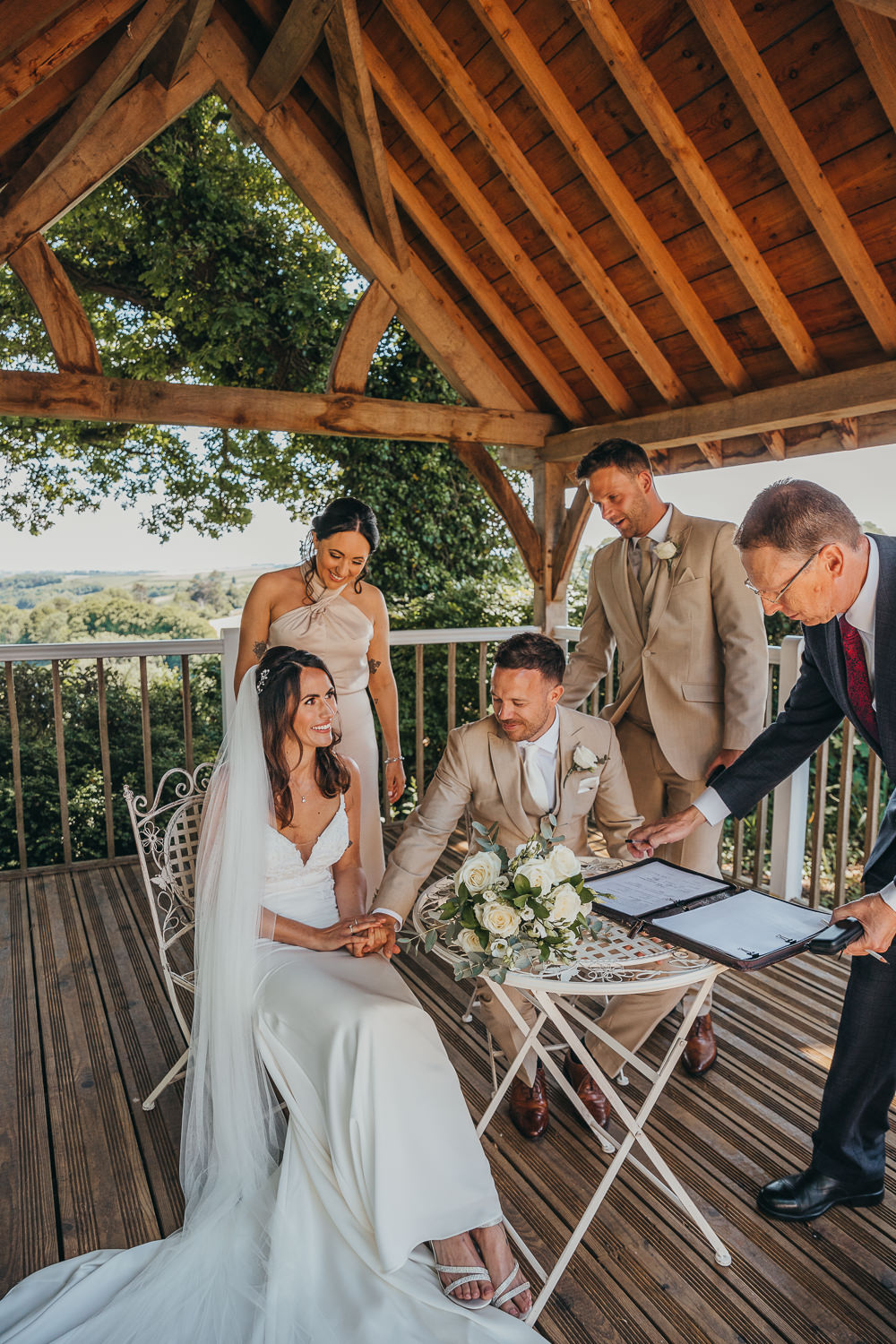 Ceremony Table Signing Beaconside House Wedding Amy Chapple Photography