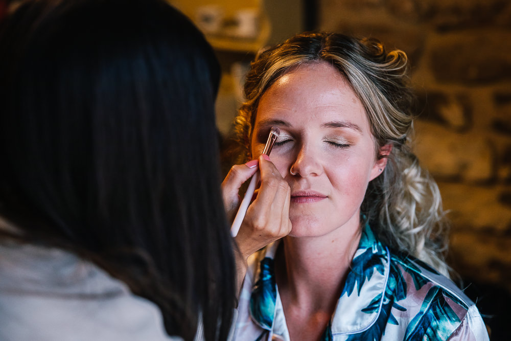 Bridal Make Up Beauvale Priory Wedding Lisa Marie Halliday