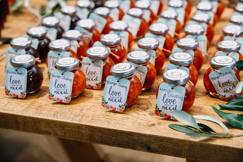 Jar Favours Beauvale Priory Wedding Lisa Marie Halliday