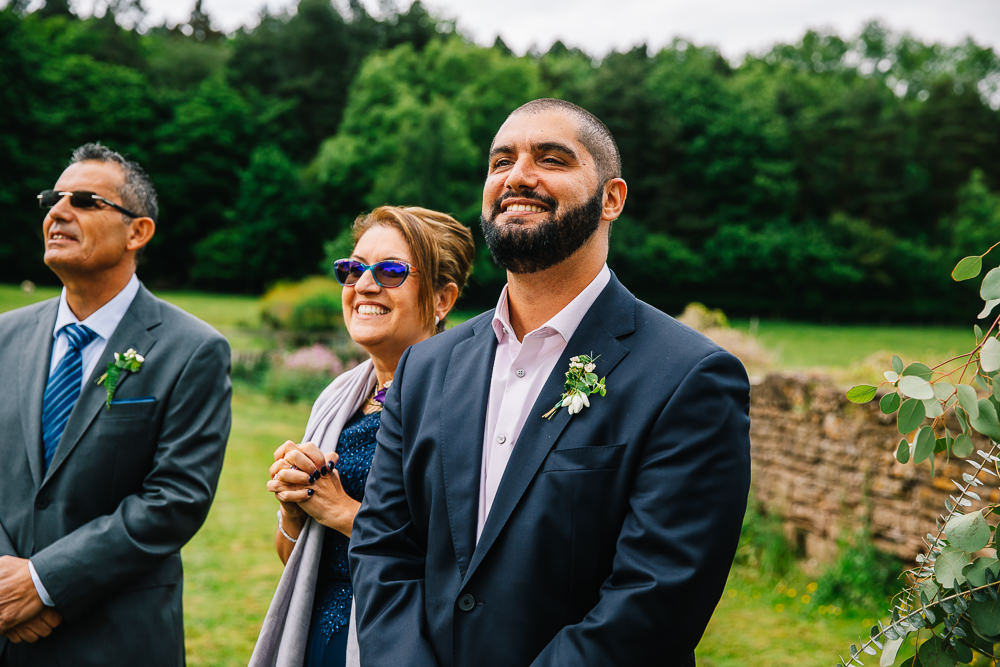 Groom Jacket Shirt Beauvale Priory Wedding Lisa Marie Halliday