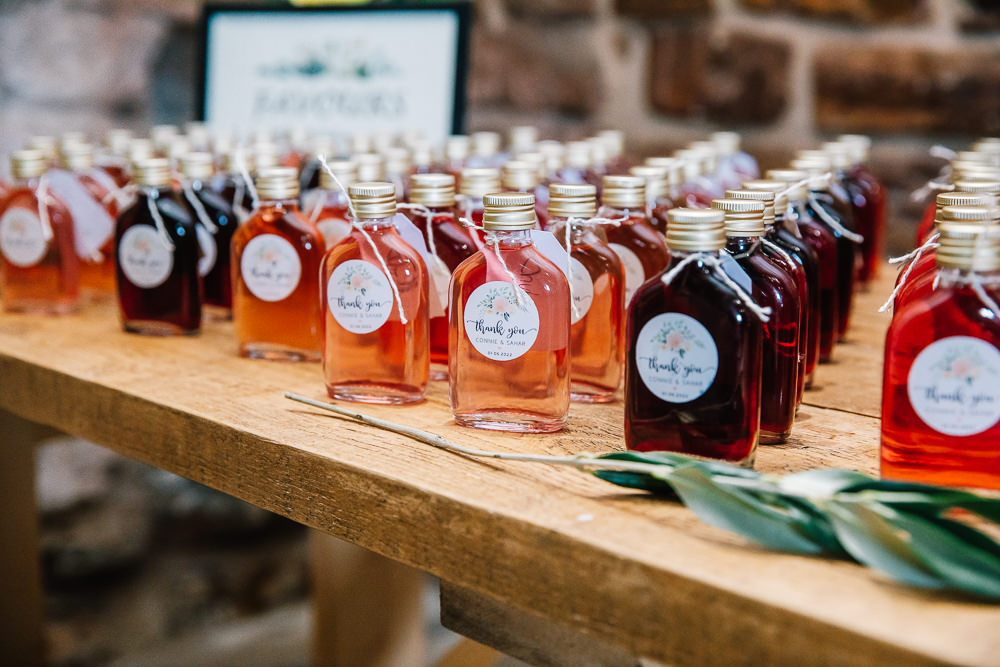 Bottle Drink Favours Beauvale Priory Wedding Lisa Marie Halliday