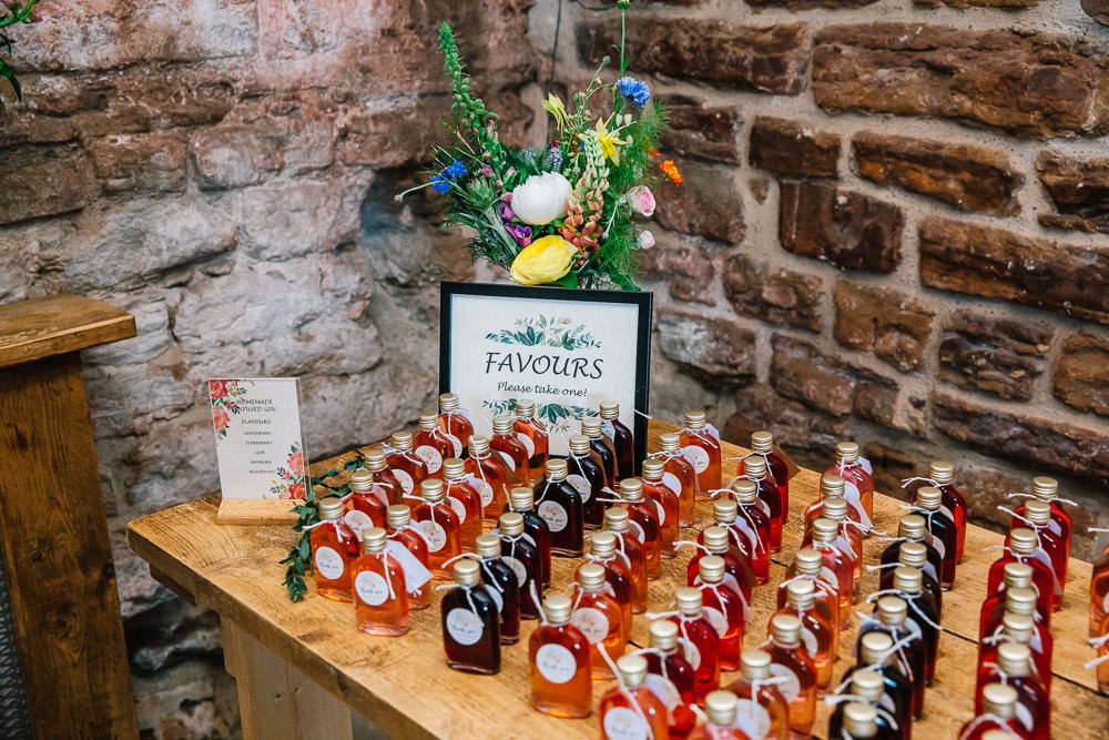 Favour Table Beauvale Priory Wedding Lisa Marie Halliday