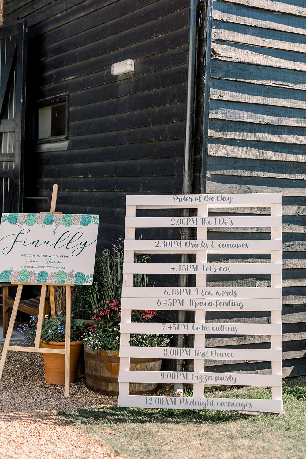 Boho Rustic Barn Wedding Terri & Lori Wooden Pallet Sign