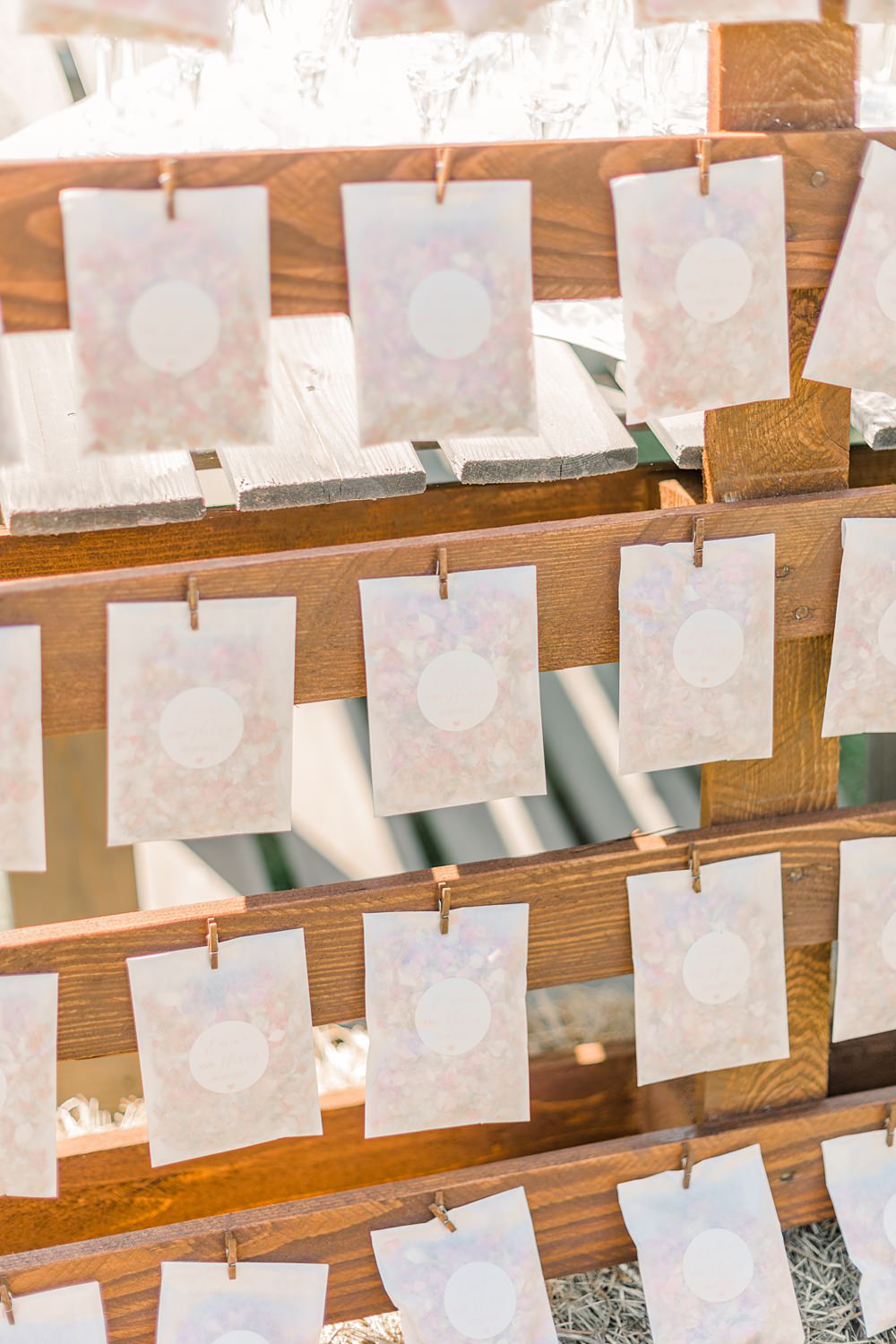 Confetti Bags Sign Board Boho Rustic Barn Wedding Terri & Lori