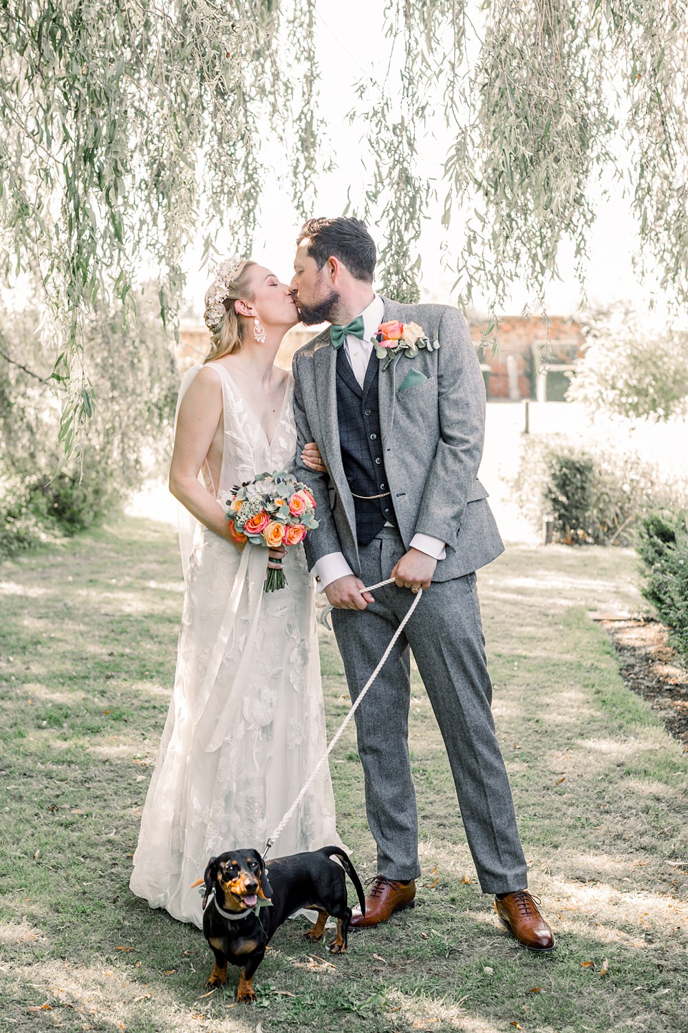 Pet Dog Boho Rustic Barn Wedding Terri & Lori