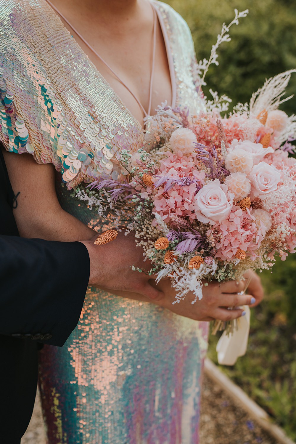 Dried Wedding Flower Bouquet Grace Elizabeth