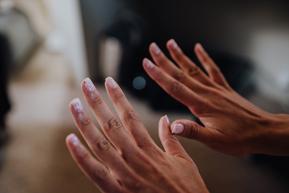 Bride Nails Manicure Falside Mill Wedding Martin Venherm Photography