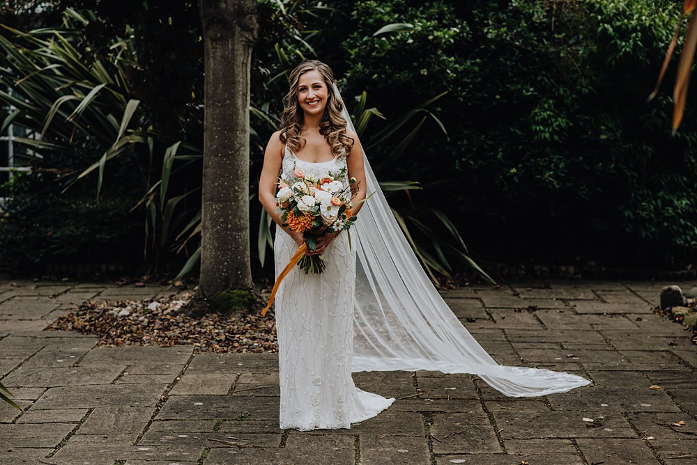 Dress Gown Bride Bridal Lace Veil Falside Mill Wedding Martin Venherm Photography