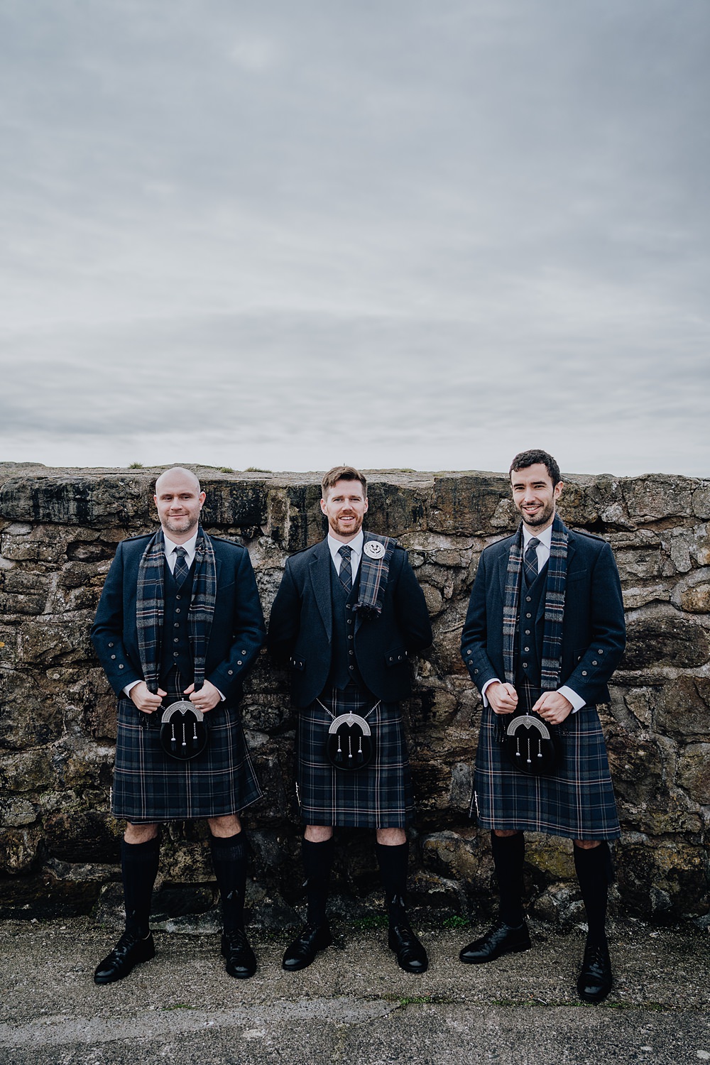 Groom Kilt Groomsmen Falside Mill Wedding Martin Venherm Photography