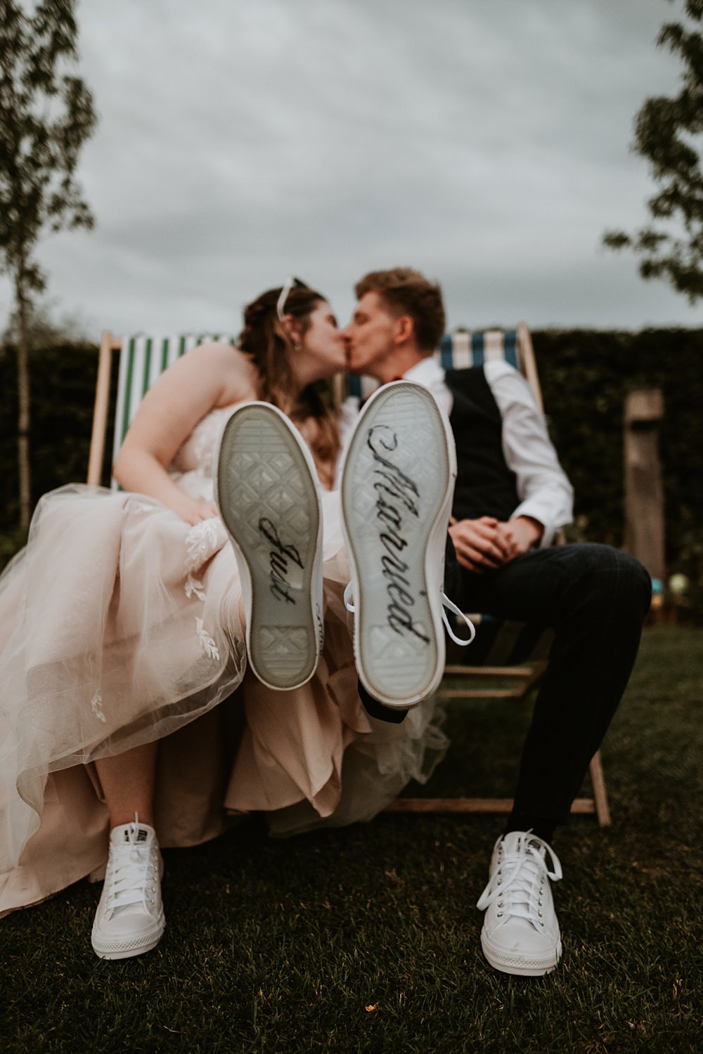 Bride Groom Shoes Just Married Farmhouse Redcoats Wedding Bubear Photography