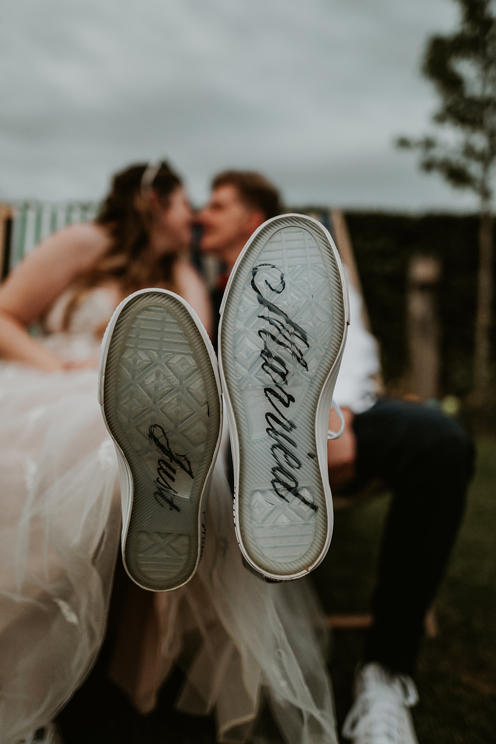 Bride Groom Shoes Just Married Farmhouse Redcoats Wedding Bubear Photography