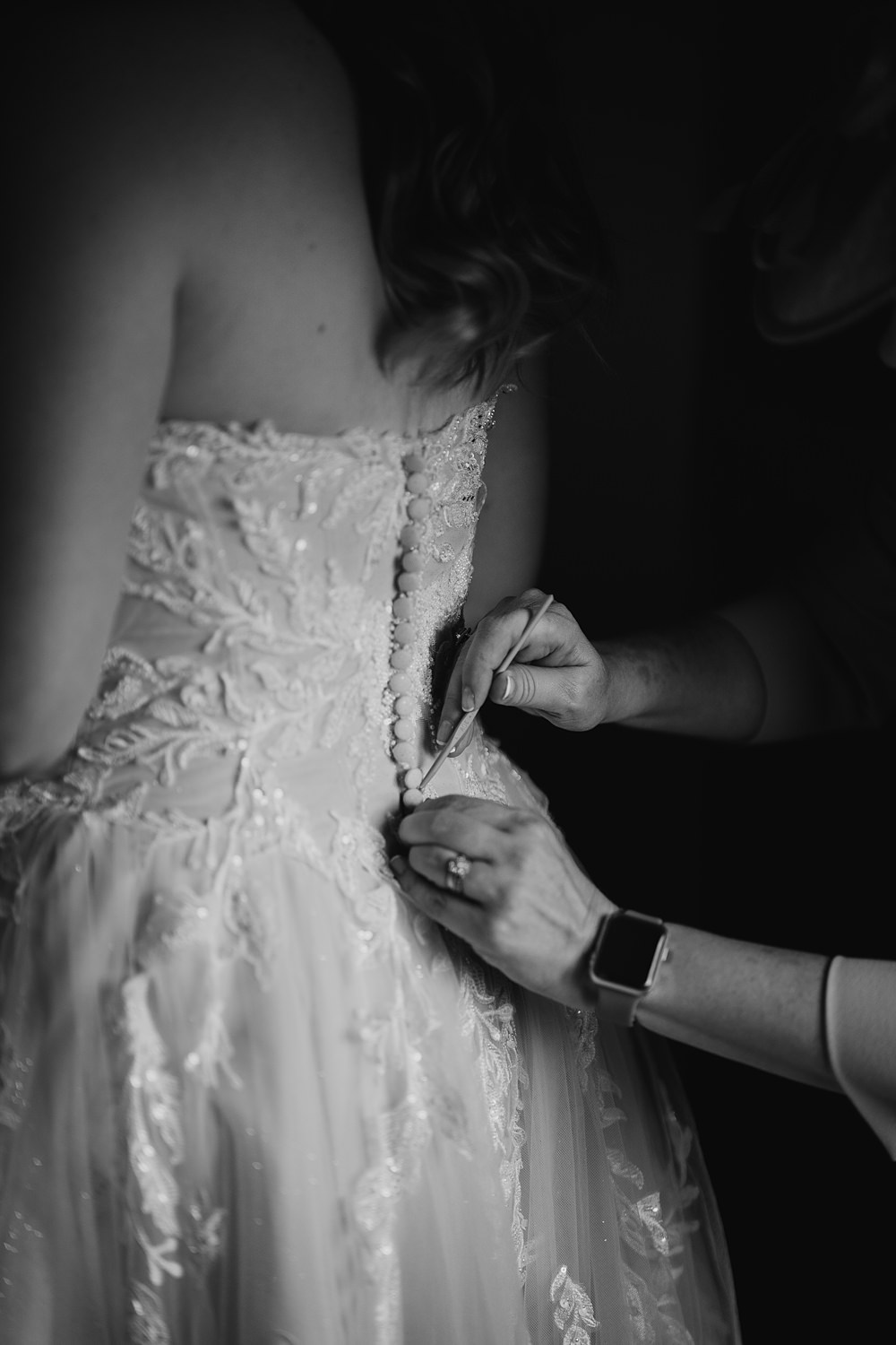 Dress Gown Bride Bridal Wtoo Watters Zazzie Off Shoulder Farmhouse Redcoats Wedding Bubear Photography