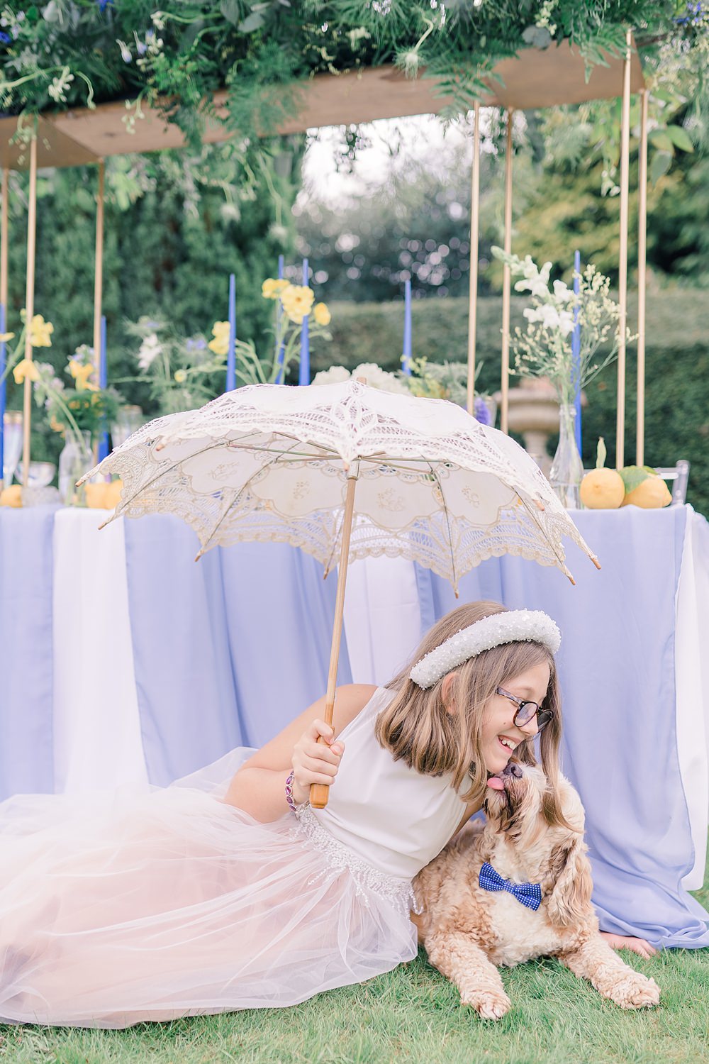 Flower Girl Pet Dog Italian Wedding Ideas Paige Mary Photography